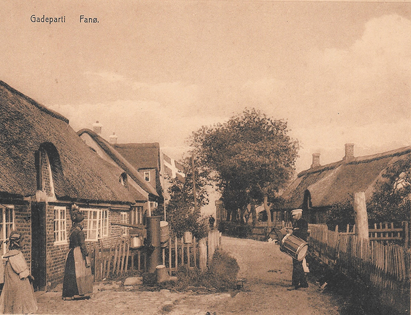 Gadeparti fra det gamle Fanø.