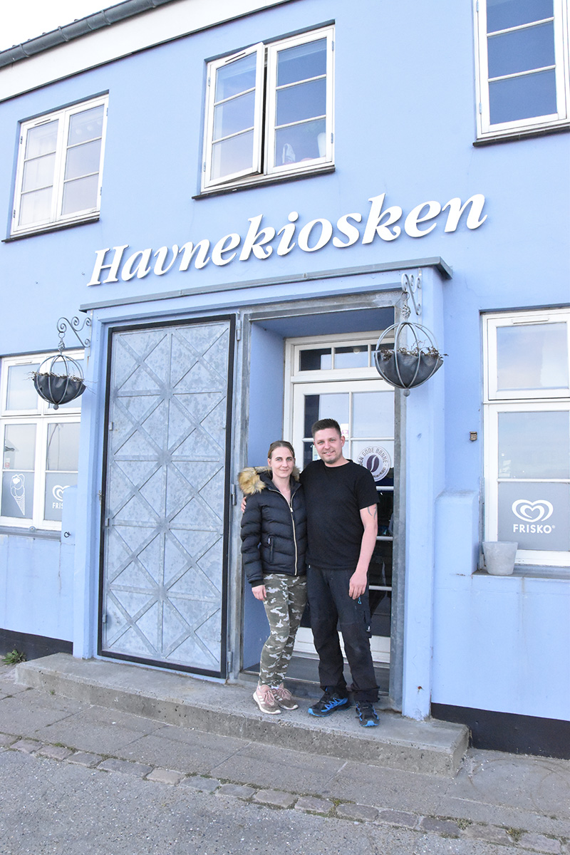 Helle Bo Jørgensen fra Løven & Nymfen samt Casper Jensen genåbner Havnekiosken mandag den 1. juni.