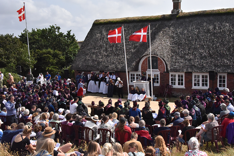 Mange hundrede mennesker, måske 800, deltog i Sønderhodagen.