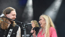 Sanne Salomonsen og Electric Guitars væltede festivalen. En mageløs koncert. Foto: Finn Arne Hansen, Fanø Posten.