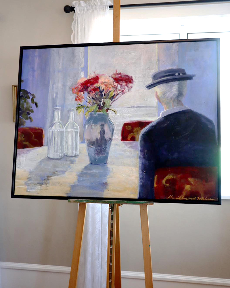 Maleri af Dronning Margrethe på Fanø